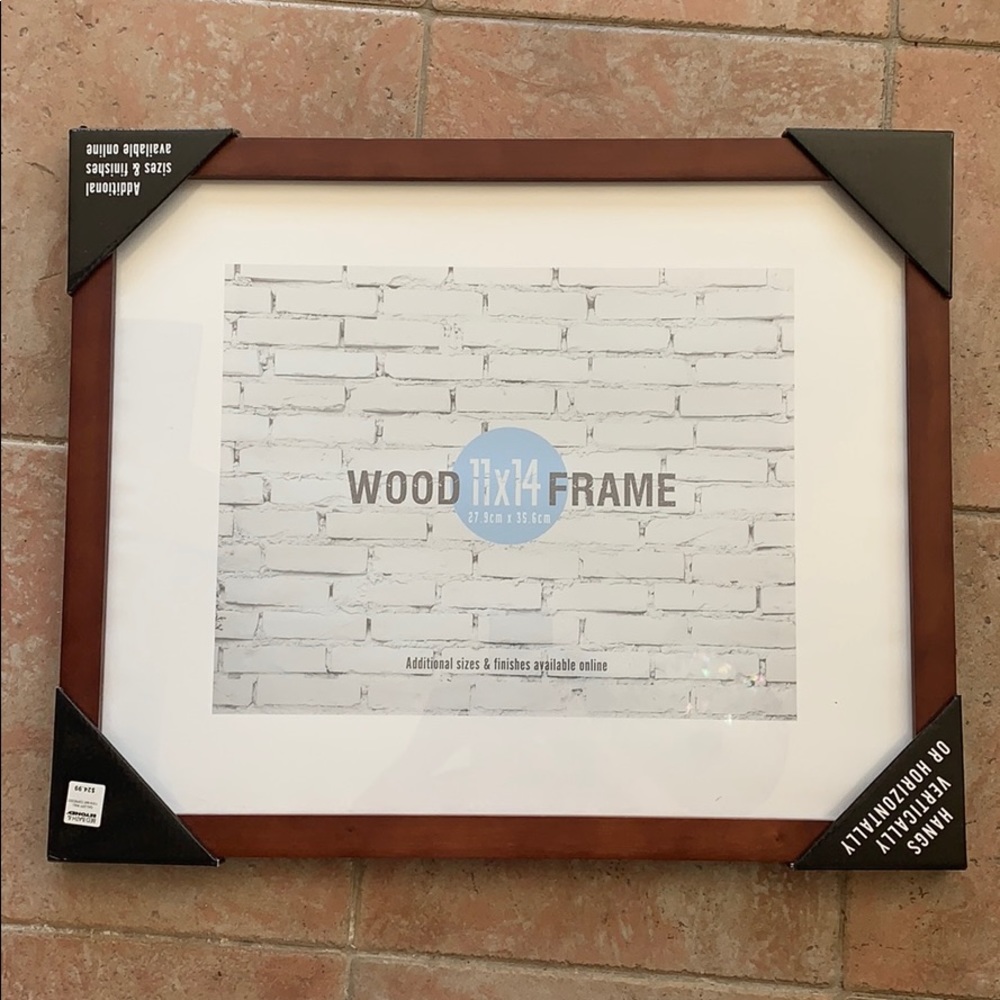 Brand new 11X14 Wood Frame Chestnut Brown